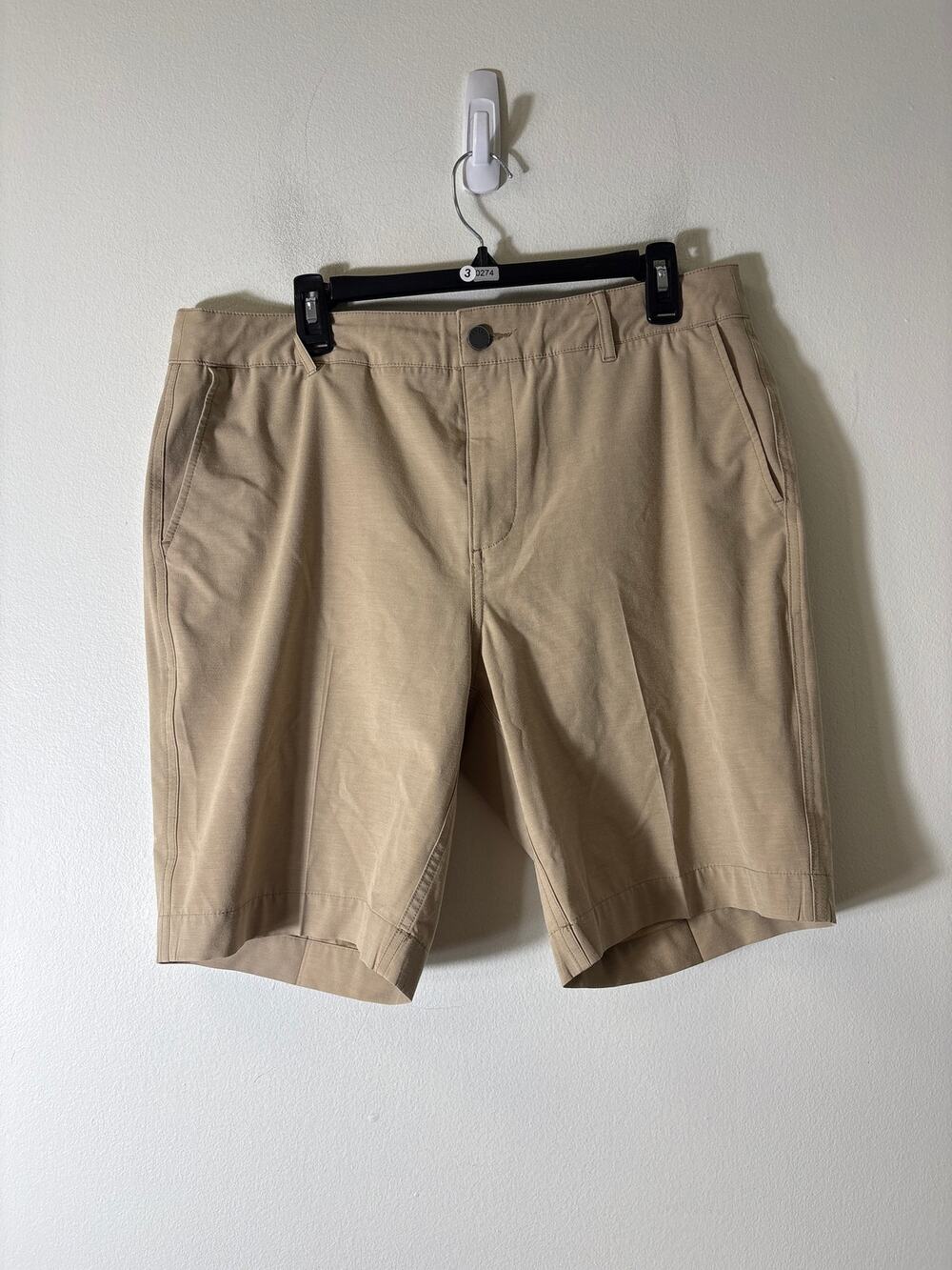 Men's Faherty Brand Khaki All Day Shorts Sz 35